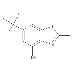 2-Methyl-6-(trifluoromethyl)-1,3-benzothiazol-4-amine结构式