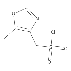 (5-Methyloxazol-4-yl)methanesulfonyl chloride结构式