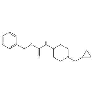 Benzyl (1-(cyclopropylmethyl)piperidin-4-yl)carbamate Structure