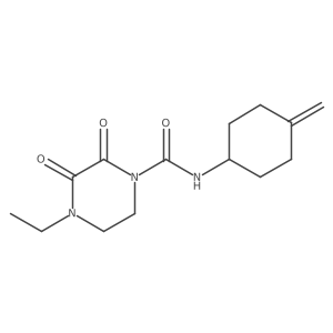 4-ethyl-N-(4-methylidenecyclohexyl)-2,3-dioxopiperazine-1-carboxamide结构式