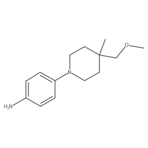 4-(4-(Methoxymethyl)-4-methylpiperidin-1-yl)aniline Structure