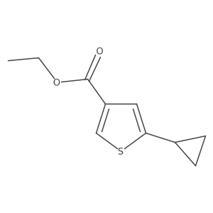 Ethyl 5-cyclopropylthiophene-3-carboxylate Structure