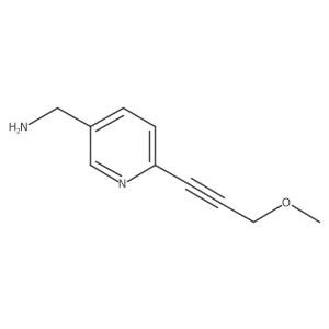 [6-(3-Methoxyprop-1-yn-1-yl)pyridin-3-yl]methanamine结构式