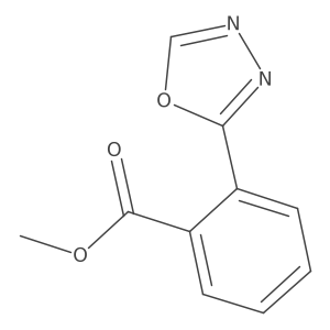 Methyl 2-(1,3,4-oxadiazol-2-yl)benzoate结构式