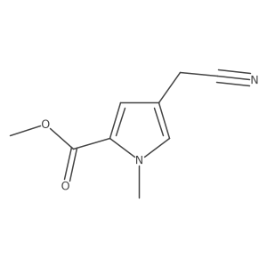 methyl 4-(cyanomethyl)-1-methyl-1H-pyrrole-2-carboxylate Structure