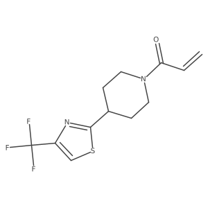 1-[4-[4-(Trifluoromethyl)-1,3-thiazol-2-yl]piperidin-1-yl]prop-2-en-1-one结构式