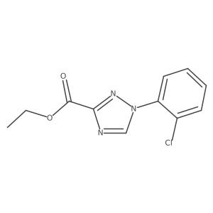Ethyl 1-(2-chlorophenyl)-1H-1,2,4-triazole-3-carboxylate结构式