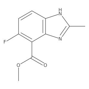 Methyl 6-fluoro-2-methyl-1H-benzimidazole-7-carboxylate Structure