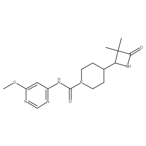 4-(3,3-Dimethyl-4-oxoazetidin-2-YL)-N-(6-methoxypyrimidin-4-YL)piperidine-1-carboxamide Structure