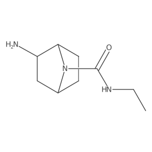 2-amino-N-ethyl-7-azabicyclo[2.2.1]heptane-7-carboxamide结构式