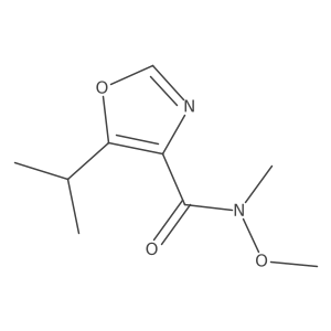 N-methoxy-N-methyl-5-(propan-2-yl)-1,3-oxazole-4-carboxamide Structure