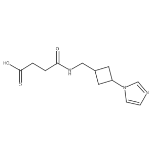 3-({[3-(1H-imidazol-1-yl)cyclobutyl]methyl}carbamoyl)propanoic acid Structure
