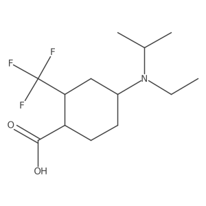 4-[Ethyl(propan-2-yl)amino]-2-(trifluoromethyl)cyclohexane-1-carboxylic acid Structure