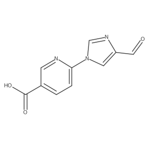 6-(4-formyl-1H-imidazol-1-yl)pyridine-3-carboxylic acid Structure