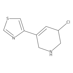 3-Chloro-5-(1,3-thiazol-4-yl)-1,2,3,6-tetrahydropyridine Structure