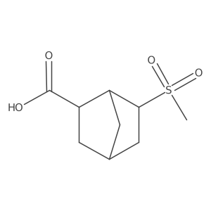 6-Methanesulfonylbicyclo[2.2.1]heptane-2-carboxylic acid结构式