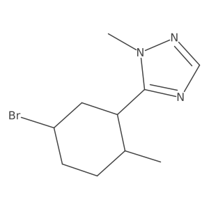5-(5-bromo-2-methylcyclohexyl)-1-methyl-1H-1,2,4-triazole Structure