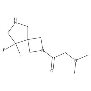 1-{8,8-Difluoro-2,6-diazaspiro[3.4]octan-2-yl}-2-(dimethylamino)ethan-1-one Structure