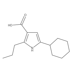5-cyclohexyl-2-propyl-1H-pyrrole-3-carboxylic acid Structure