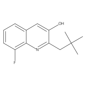 2-(2,2-Dimethylpropyl)-8-fluoroquinolin-3-ol Structure