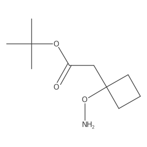 Tert-butyl 2-[1-(aminooxy)cyclobutyl]acetate Structure