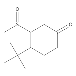 4-Tert-butyl-3-methanesulfinylcyclohexan-1-one结构式