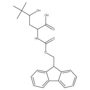 2-({[(9H-fluoren-9-yl)methoxy]carbonyl}amino)-4-hydroxy-5,5-dimethylhexanoic acid Structure