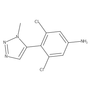 3,5-dichloro-4-(1-methyl-1H-1,2,3-triazol-5-yl)aniline Structure