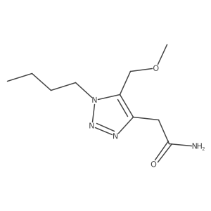 2-[1-butyl-5-(methoxymethyl)-1H-1,2,3-triazol-4-yl]acetamide结构式