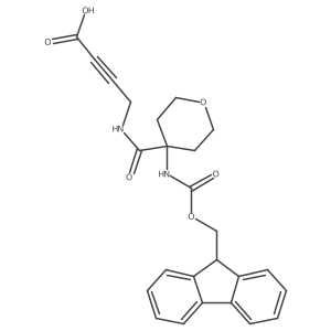 4-{[4-({[(9H-fluoren-9-yl)methoxy]carbonyl}amino)oxan-4-yl]formamido}but-2-ynoic acid Structure