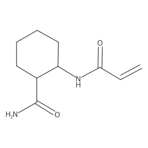 2-(Prop-2-enamido)cyclohexane-1-carboxamide结构式