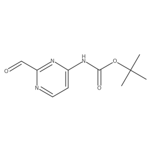 Tert-butyl (2-formylpyrimidin-4-yl)carbamate Structure