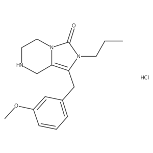 1-(3-Methoxybenzyl)-2-propyl-5,6,7,8-tetrahydroimidazo[1,5-a]pyrazin-3(2H)-one hydrochloride结构式