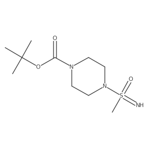 tert-Butyl 4-(S-methylsulfonimidoyl)piperazine-1-carboxylate结构式