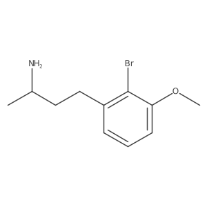 (2R)-4-(2-bromo-3-methoxyphenyl)butan-2-amine结构式