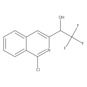 (1S)-1-(1-chloroisoquinolin-3-yl)-2,2,2-trifluoroethan-1-ol结构式