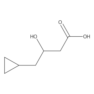 (3S)-4-cyclopropyl-3-hydroxybutanoic acid Structure
