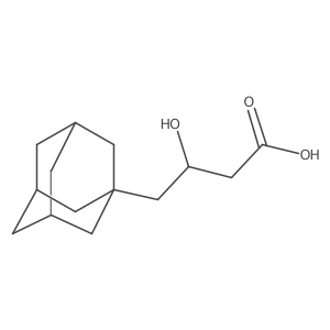(3S)-4-(adamantan-1-yl)-3-hydroxybutanoic acid Structure