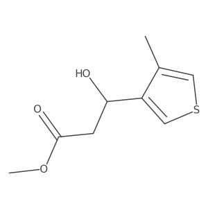 methyl (3S)-3-hydroxy-3-(4-methylthiophen-3-yl)propanoate Structure