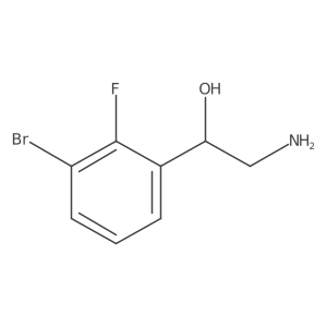 (1S)-2-amino-1-(3-bromo-2-fluorophenyl)ethan-1-ol Structure