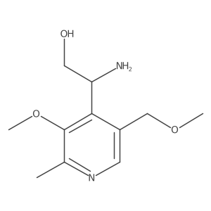 (2S)-2-amino-2-[3-methoxy-5-(methoxymethyl)-2-methylpyridin-4-yl]ethan-1-ol结构式