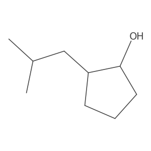 rac-(1R,2S)-2-(2-methylpropyl)cyclopentan-1-ol Structure