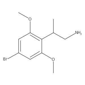2-(4-Bromo-2,6-dimethoxyphenyl)propan-1-amine结构式