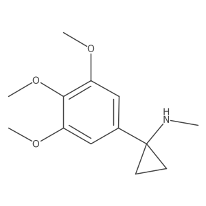 N-methyl-1-(3,4,5-trimethoxyphenyl)cyclopropan-1-amine结构式