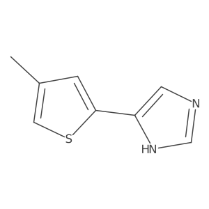 4-(4-methylthiophen-2-yl)-1H-imidazole结构式
