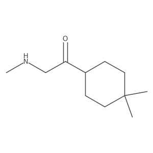 1-(4,4-Dimethylcyclohexyl)-2-(methylamino)ethan-1-one结构式