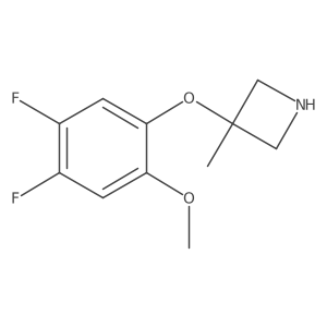 3-(4,5-Difluoro-2-methoxyphenoxy)-3-methylazetidine Structure
