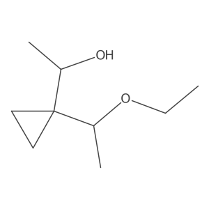 1-[1-(1-Ethoxyethyl)cyclopropyl]ethan-1-ol结构式