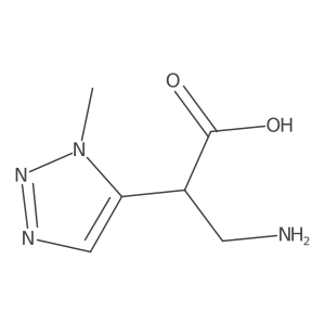 3-amino-2-(1-methyl-1H-1,2,3-triazol-5-yl)propanoic acid结构式