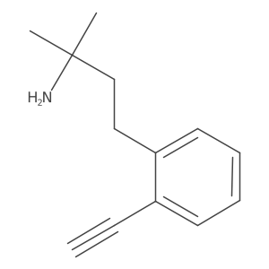 4-(2-Ethynylphenyl)-2-methylbutan-2-amine结构式
